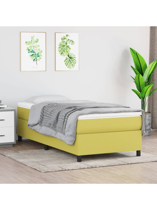 Rám postele zelený 80 x 200 cm textil