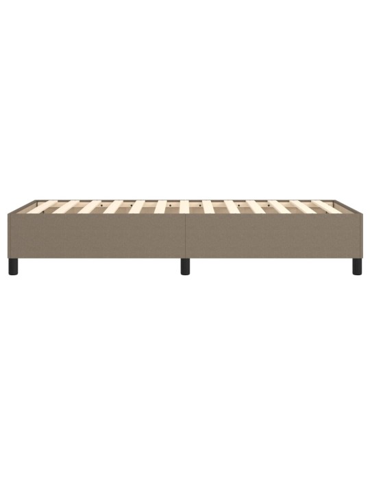 Rám postele bez matrací taupe 90x190 cm textil