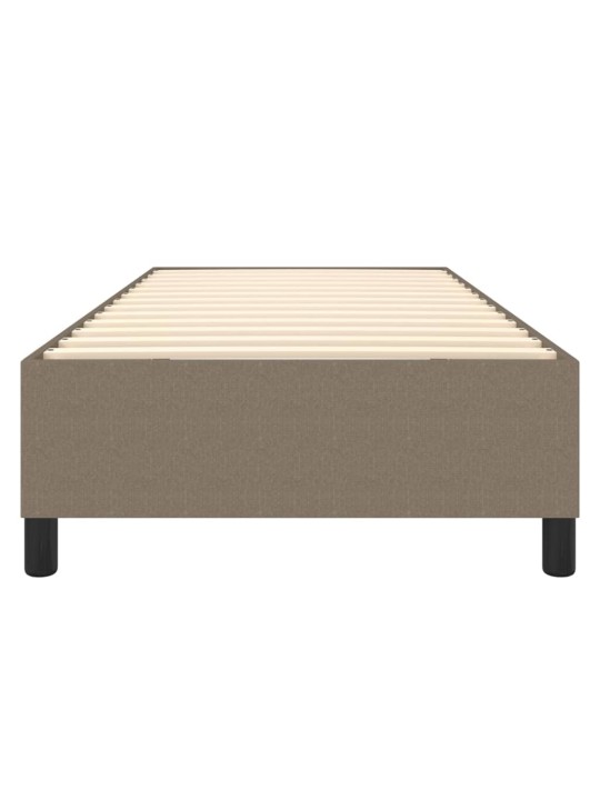 Rám postele bez matrací taupe 90x200 cm textil