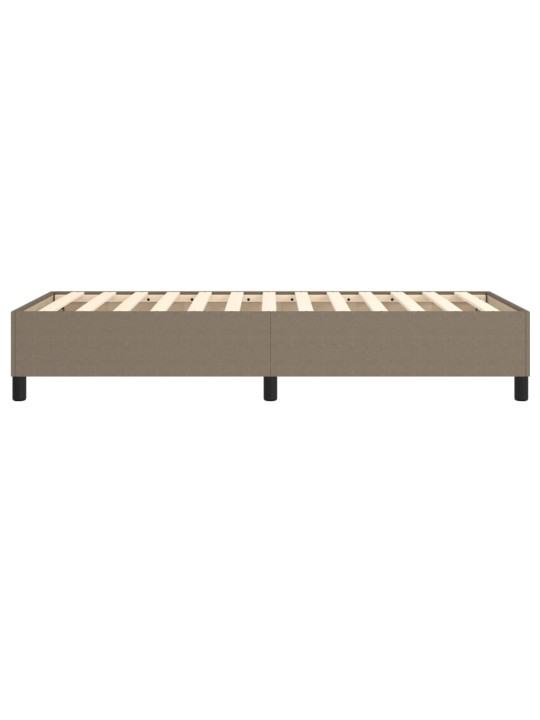 Rám postele bez matrací taupe 90x200 cm textil