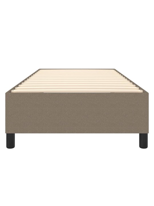 Rám postele bez matrace taupe 100 x 200 cm textil