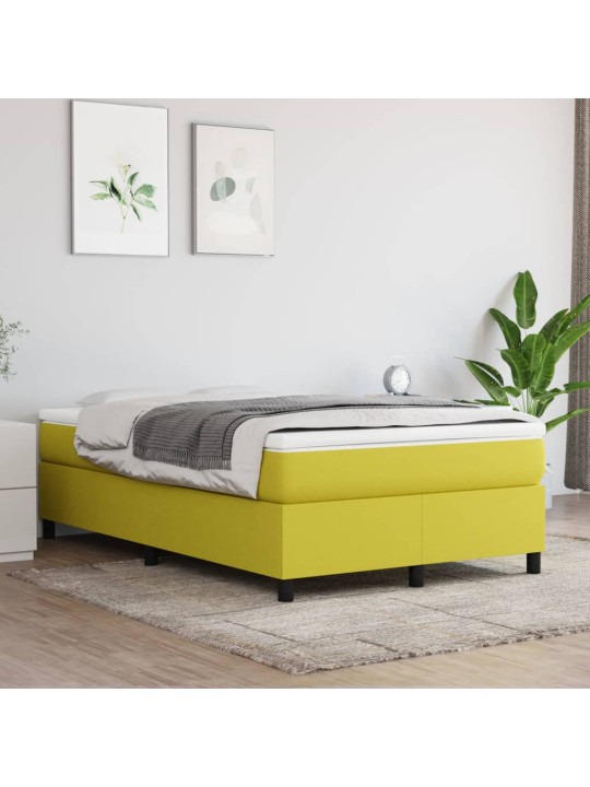 Rám postele bez matrace zelený 120 x 200 cm textil