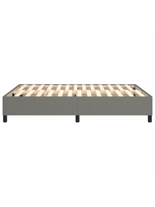 Rám postele bez matrace tmavě šedý 140 x 190 cm textil