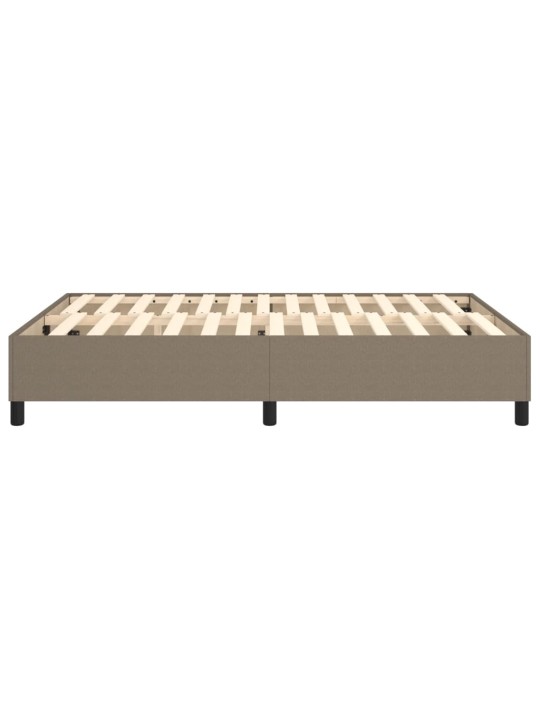 Rám postele bez matrace taupe 140 x 190 cm textil