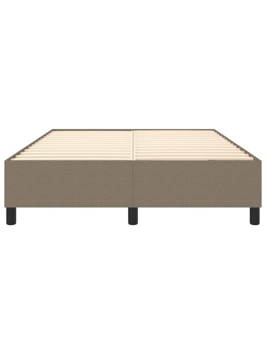 Rám postele bez matrace taupe 140 x 200 cm textil
