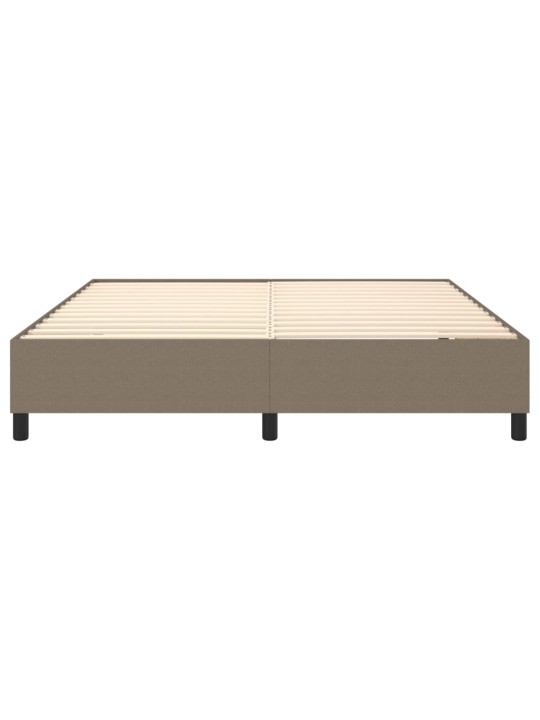 Rám postele bez matrace taupe 160 x 200 cm textil