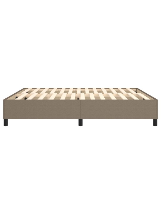 Rám postele bez matrace taupe 160 x 200 cm textil