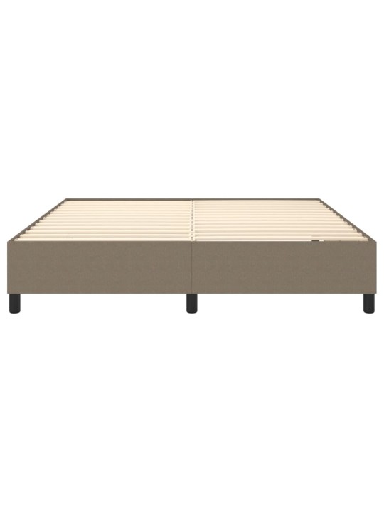 Rám postele bez matrace taupe 180 x 200 cm textil