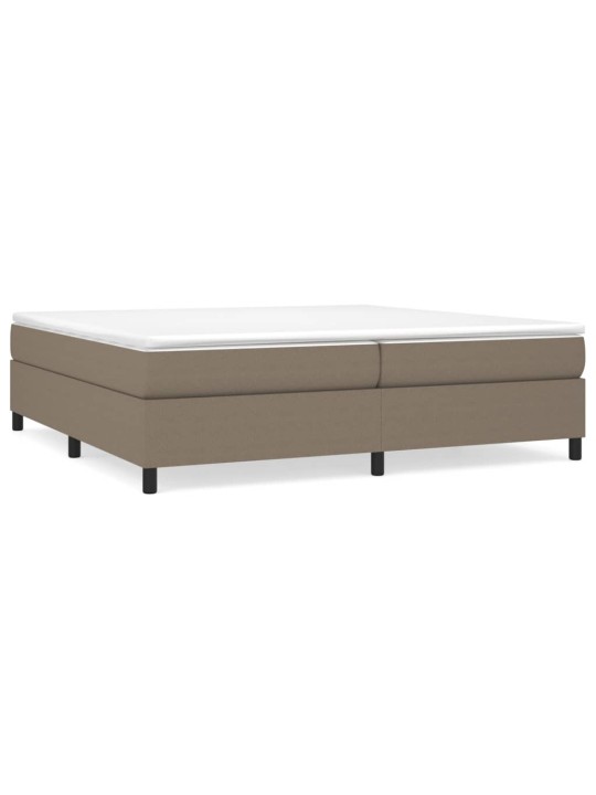 Rám postele bez matrace taupe 200 x 200 cm textil