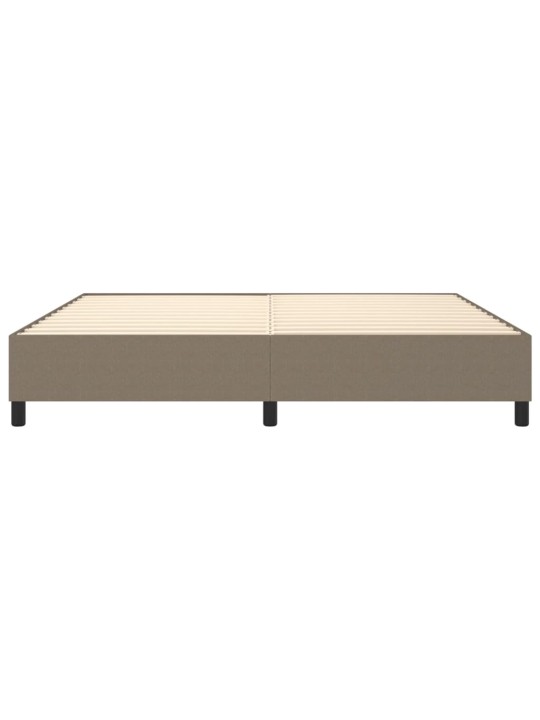 Rám postele bez matrace taupe 200 x 200 cm textil