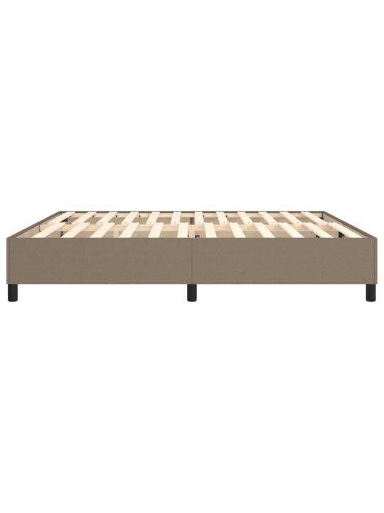 Rám postele bez matrace taupe 200 x 200 cm textil