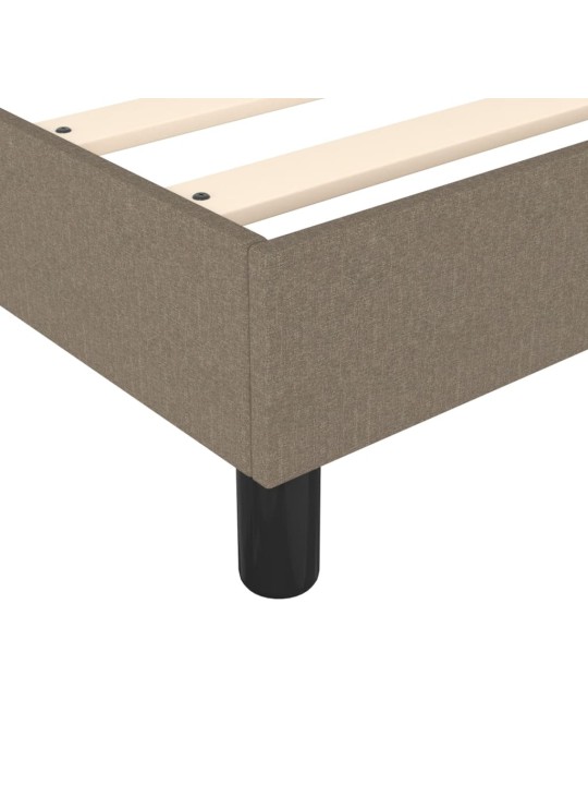 Rám postele bez matrace taupe 200 x 200 cm textil