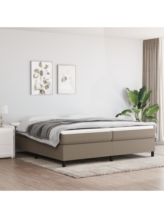 Rám postele bez matrace taupe 200 x 200 cm textil