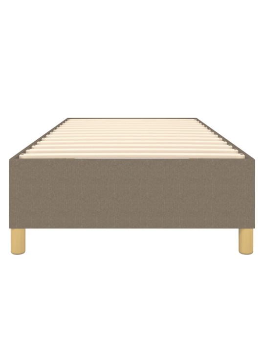 Rám postele bez matrací taupe 80x200 cm textil