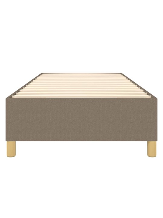 Rám postele bez matrací taupe 90x190 cm textil