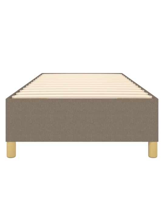 Rám postele bez matrací taupe 90x200 cm textil