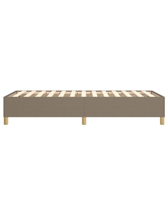 Rám postele bez matrací taupe 90x200 cm textil