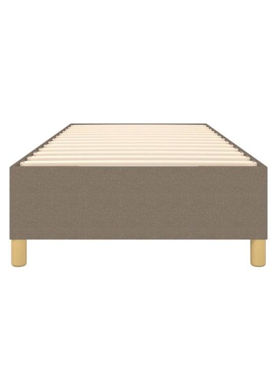 Rám postele bez matrace taupe 100 x 200 cm textil