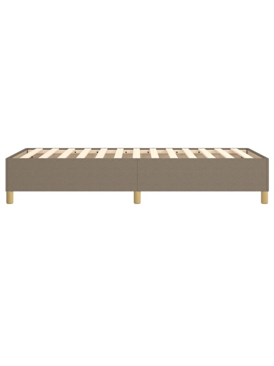 Rám postele bez matrace taupe 100 x 200 cm textil