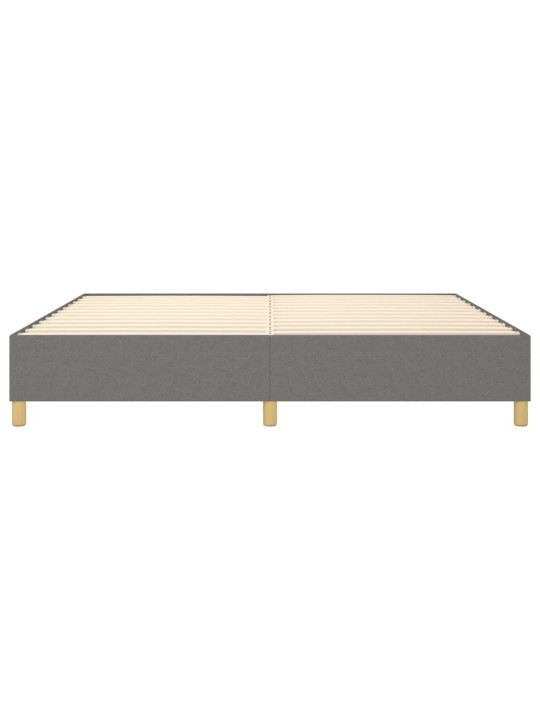 Rám postele bez matrace tmavě šedý 140 x 190 cm textil