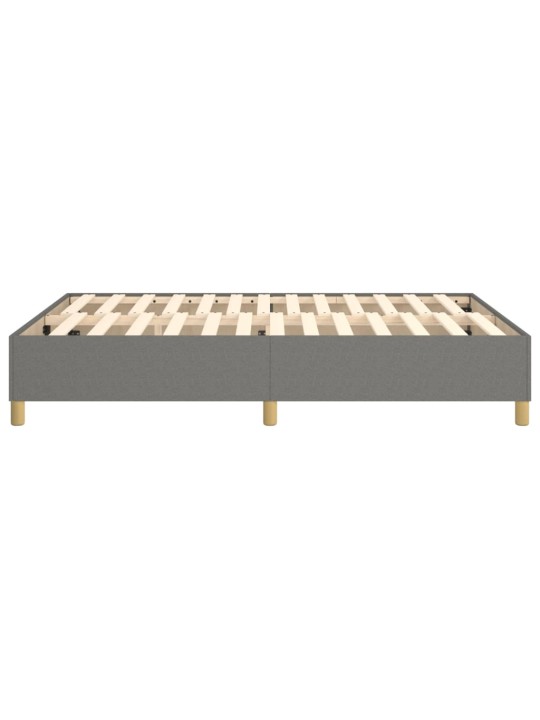 Rám postele bez matrace tmavě šedý 140 x 190 cm textil