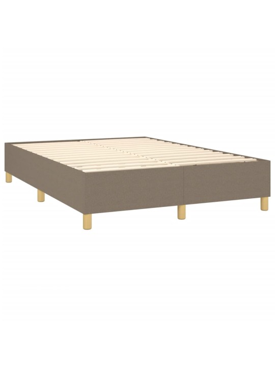 Rám postele bez matrace taupe 140 x 190 cm textil
