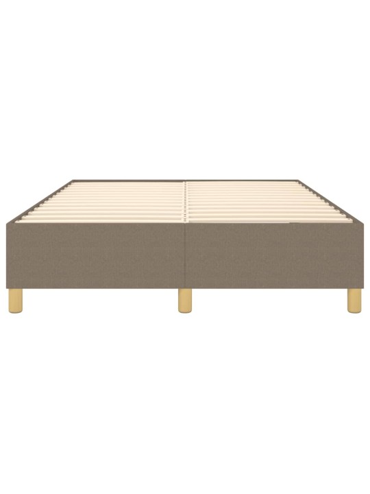 Rám postele bez matrace taupe 140 x 190 cm textil