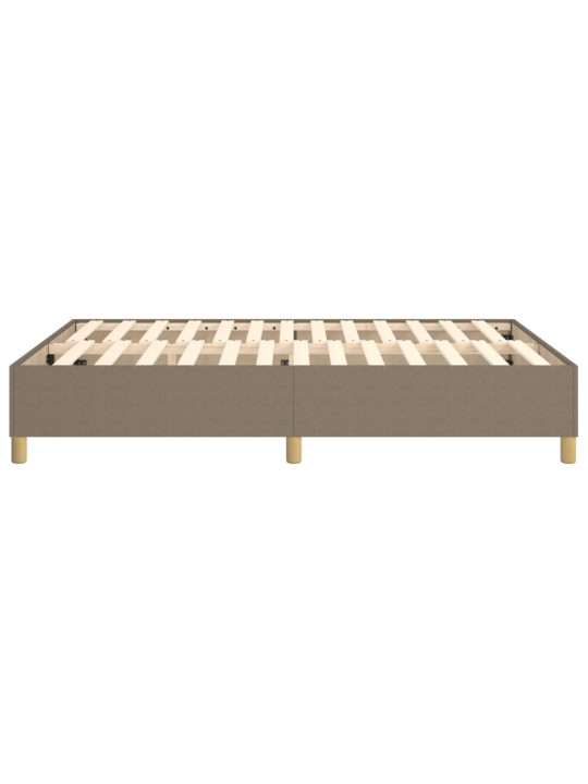 Rám postele bez matrace taupe 140 x 190 cm textil