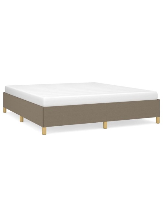 Rám postele bez matrace taupe 160 x 200 cm textil