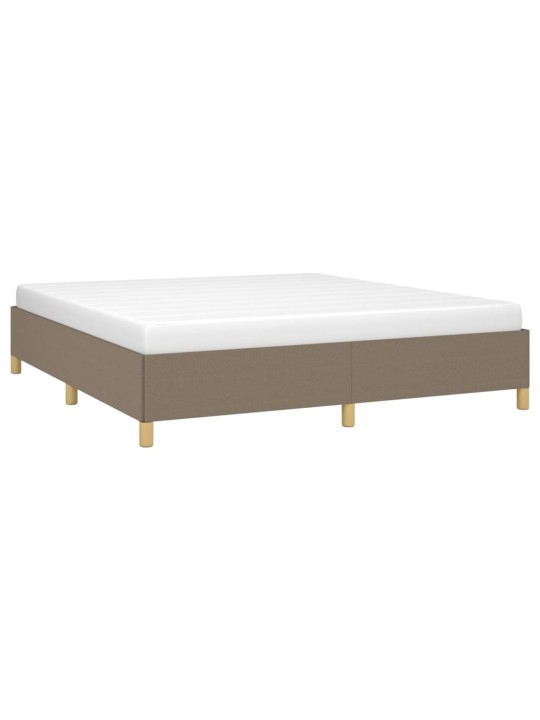 Rám postele bez matrace taupe 160 x 200 cm textil
