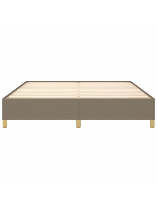 Rám postele bez matrace taupe 160 x 200 cm textil