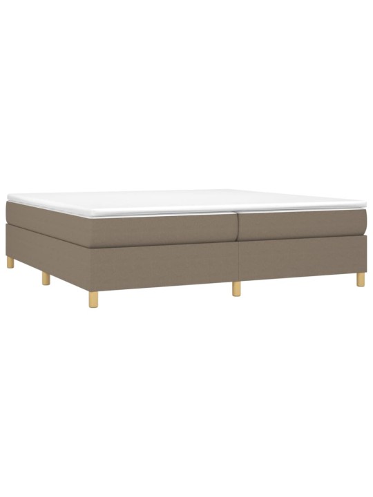 Rám postele bez matrace taupe 200 x 200 cm textil