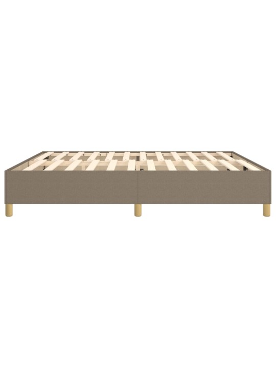 Rám postele bez matrace taupe 200 x 200 cm textil