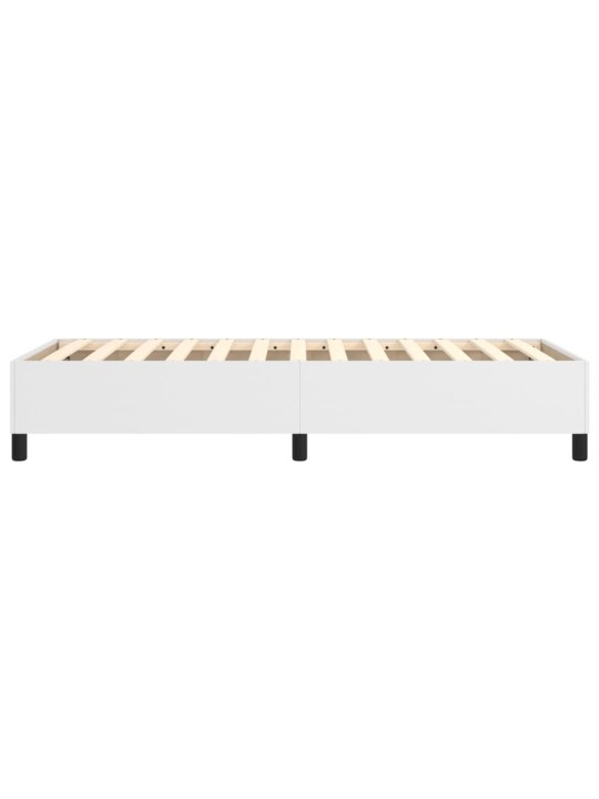 Rám postele bílá 100 x 200 cm umělá kůže