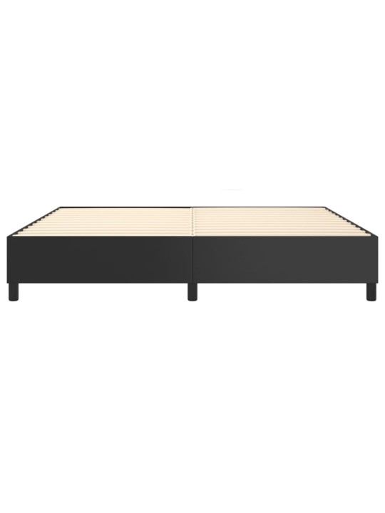 Rám postele černá 200 x 200 cm umělá kůže