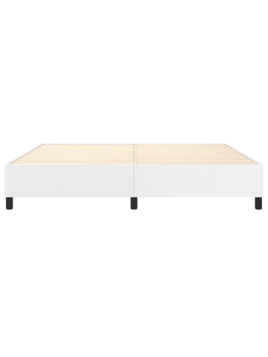 Rám postele bílá 200 x 200 cm umělá kůže