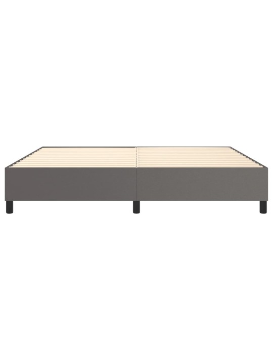 Rám postele šedá 200 x 200 cm umělá kůže
