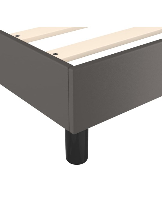 Rám postele šedá 200 x 200 cm umělá kůže