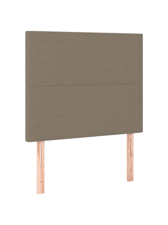 Čela postele 2 ks taupe 72 x 5 x 78/88 cm textil