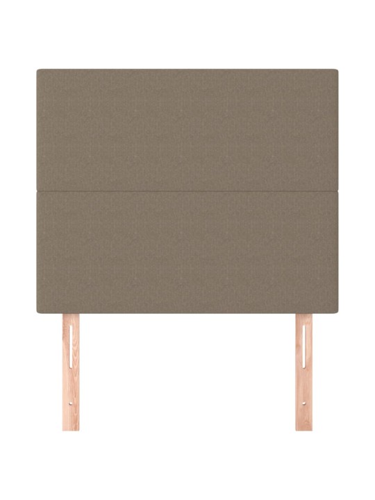 Čela postele 2 ks taupe 72 x 5 x 78/88 cm textil