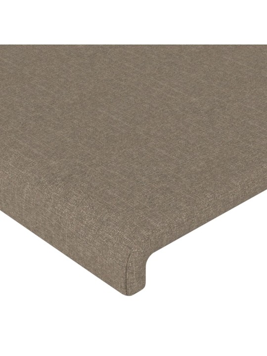 Čela postele 4 ks taupe 80 x 5 x 78/88 cm textil