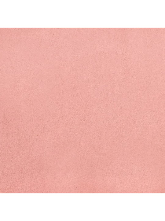 Čelo postele 2 ks růžové 100x5x78/88 cm samet