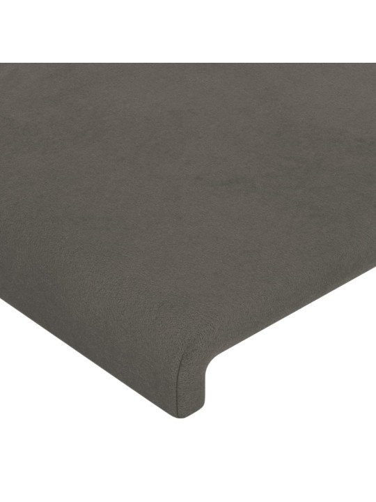 Čela postele 4 ks tmavě šedá 72 x 5 x 78/88 cm samet