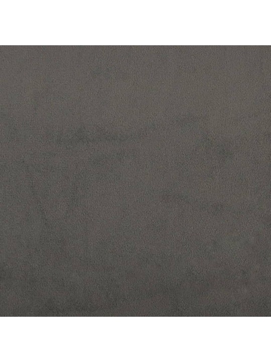 Čela postele 4 ks tmavě šedá 72 x 5 x 78/88 cm samet