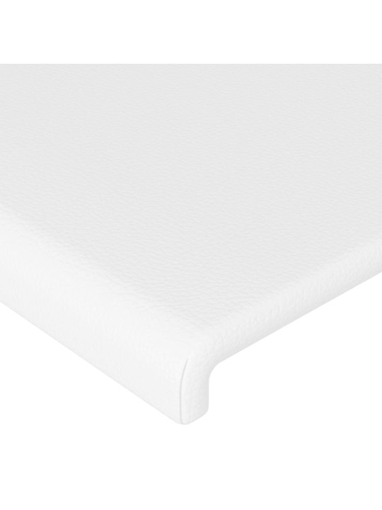 Čelo postele 2 ks bílé 100x5x78/88 cm umělá kůže