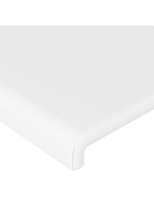 Čela postele 4 ks bílá 72 x 5 x 78/88 cm umělá kůže