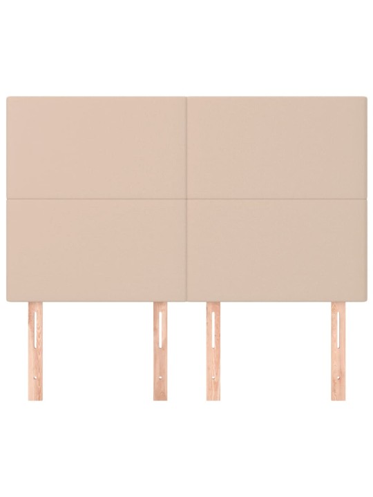 Čela postele 4 ks cappuccino 72 x 5 x 78/88 cm umělá kůže
