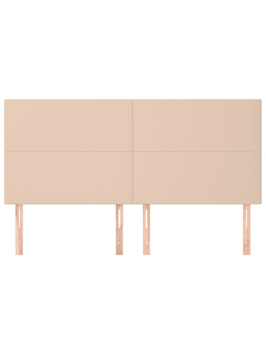 Čela postele 4 ks cappuccino 80x5x78/88 cm umělá kůže