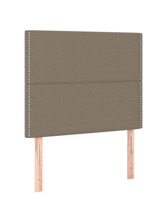 Čela postele 2 ks taupe 72 x 5 x 78/88 cm textil