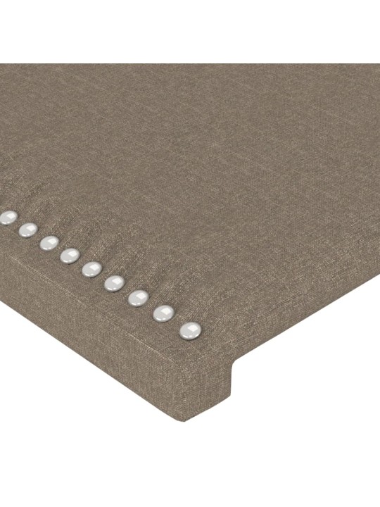 Čela postele 4 ks taupe 80 x 5 x 78/88 cm textil